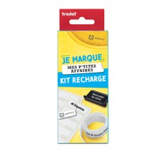 Kit Recharge Je marque mes p'tites affaires - Tampon Spécial Textile à personnaliser