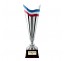 Coupe 100% métal argent bleu blanc rouge
