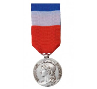 Médaille du travail 20 ans gravée argent