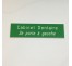 Plaque boîte aux lettres, fond vert texte gravé blanc