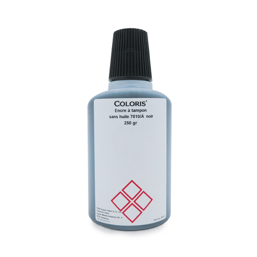 Encres standards pour tampons 250ml ref 7010 encre noire