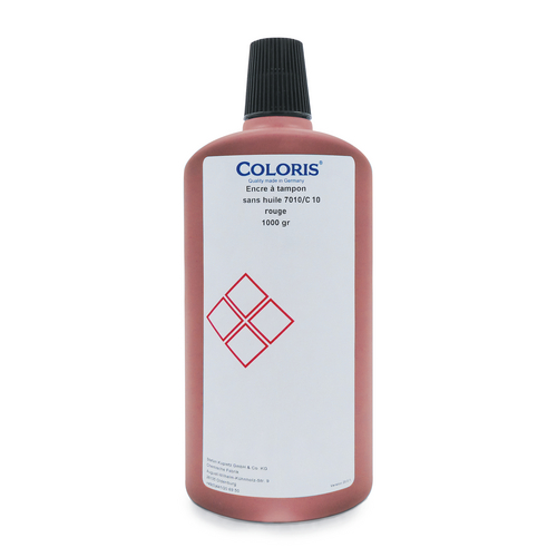 Encres standards pour tampons 1L ref 7010 encre rouge